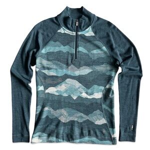 Smartwool Women’s Merino Wool 1/4 Zip Base Layer Top – Size M